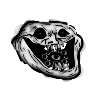 👍 emoji Trollface Telegram sticker 8 of 34