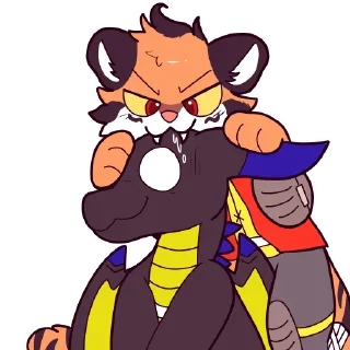 🍽 emoji Electro Tiger @stickersb2b Telegram sticker 24 of 45