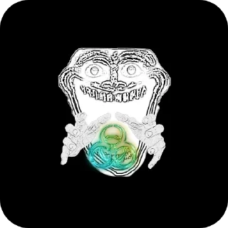 💎 emoji Trollface Telegram sticker 11 of 23