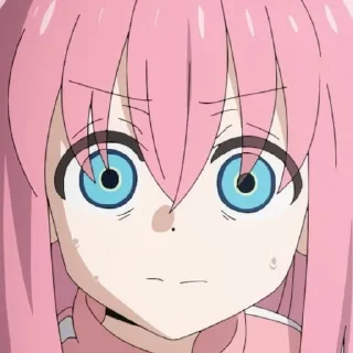 😨 emoji Bocchi Telegram sticker 1 of 18