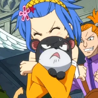 😰 emoji Fairy tail Telegram sticker 23 of 119