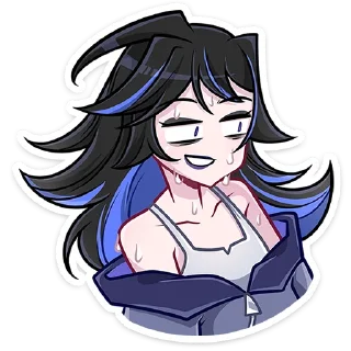 😅 emoji Леся :: @stickroom Telegram sticker 10 of 48