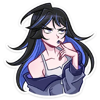 😏 emoji Леся :: @stickroom Telegram sticker 21 of 48
