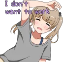 Sticker from Lazy pigtails girl :: @line_stickers