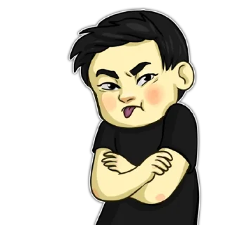 👎 emoji Украинский азиат @artstriks Telegram sticker 5 of 11