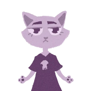 😒 emoji Котики (art by @artstriks) @stickerssave Telegram sticker 6 of 20
