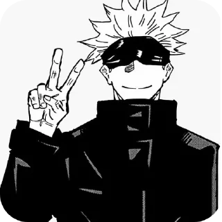 🖼 emoji Satoru? Telegram sticker 1 of 15
