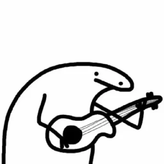 🎸 emoji Dunno who he is :D Telegram sticker 23 of 43