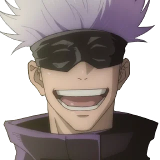 😁 emoji Satoru Gojo Telegram sticker 5 of 34