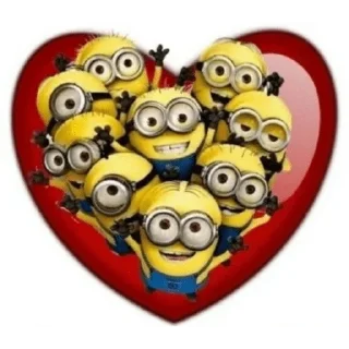 ❤️ emoji Миньончики Telegram sticker 15 of 45
