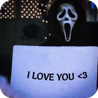🔳 emoji Ghost face Telegram sticker 15 of 35