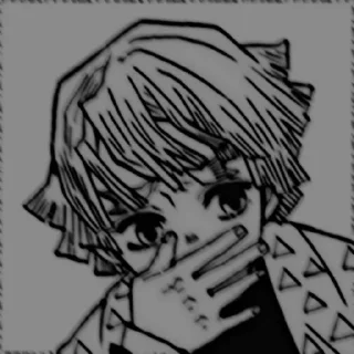 🤭 emoji Agatsuma Zenitsu Telegram sticker 7 of 24