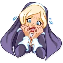 😱 emoji Naughty Nun Telegram sticker 23 of 30