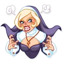 😡 emoji Naughty Nun Telegram sticker 24 of 30