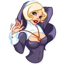 👋 emoji Naughty Nun Telegram sticker 5 of 30