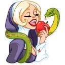 🐍 emoji Naughty Nun Telegram sticker 19 of 30