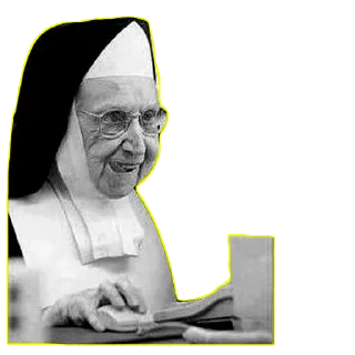 Sticker from Nun
