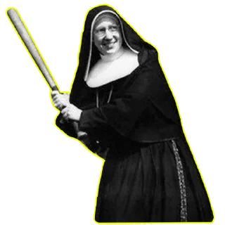 🥊 emoji Nun Telegram sticker 21 of 22