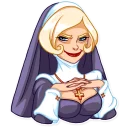 😈 emoji Naughty Nun Telegram sticker 20 of 35