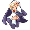 😭 emoji Naughty Nun Telegram sticker 7 of 35
