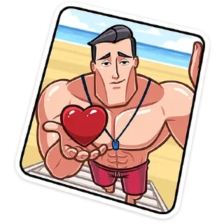 ❤ emoji Чад  (@TgSticker) Telegram sticker 5 of 48
