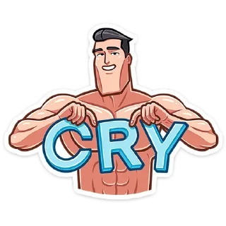 😭 emoji Чад  (@TgSticker) Telegram sticker 17 of 48