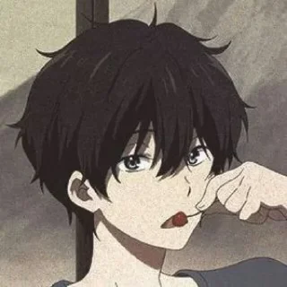 Sticker from Oreki by @anime_stickerr
