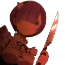 😘 emoji Rem Telegram sticker 7 of 8