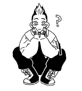 ❓ emoji Hanma Telegram sticker 17 of 106