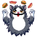 🍔 emoji Catvador Dali Telegram sticker 16 of 35