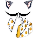 🤫 emoji Catvador Dali Telegram sticker 10 of 35