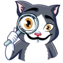 🔍 emoji Catvador Dali Telegram sticker 18 of 35