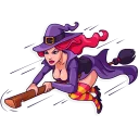 ✈ emoji Morgana the Witch Telegram sticker 18 of 25