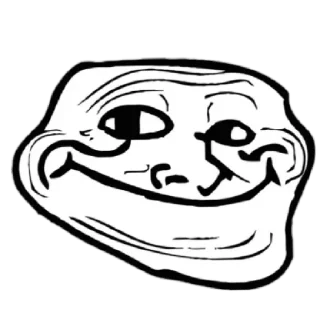 🙂 emoji Troll face Telegram sticker 6 of 8