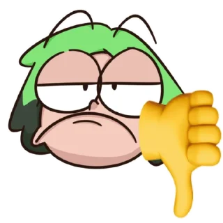 👎 emoji а Telegram sticker 14 of 23