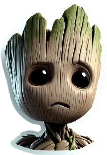 ☹️ emoji Groot :: @antonovsashka Telegram sticker 12 of 34