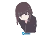Sticker from Anime Animated Girl @stickersb2b