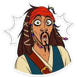 😳 emoji Капитан Джек Воробей :: @TgSticker Telegram sticker 17 of 32