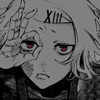 😧 emoji Kaneki Ken Telegram sticker 6 of 18