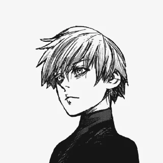 🙁 emoji Kaneki Ken Telegram sticker 9 of 22