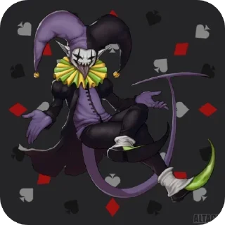 🤡 emoji Jevil the jester by @GTS152 Telegram sticker 1 of 120