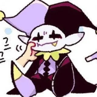 😮‍💨 emoji Jevil the jester by @GTS152 Telegram sticker 23 of 120