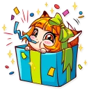 🎁 emoji Alice Fox Telegram sticker 13 of 30