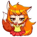 👎 emoji Alice Fox Telegram sticker 17 of 30