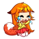 😢 emoji Alice Fox Telegram sticker 7 of 30