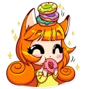 🍩 emoji Alice Fox Telegram sticker 8 of 30