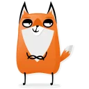😏 emoji Foxy Telegram sticker 9 of 20