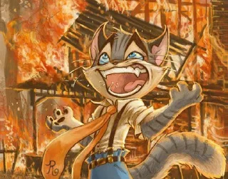 😆 emoji Rocky cat @Zowalaze Telegram sticker 1 of 61
