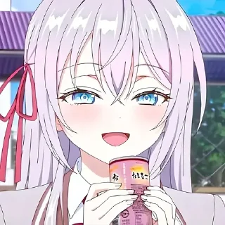 Sticker from Аля иногда кокентничает @anime_stickerr