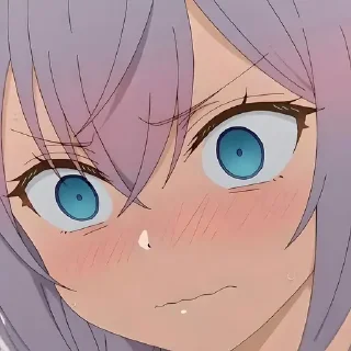 😳 emoji Аля иногда кокентничает @anime_stickerr Telegram sticker 9 of 20